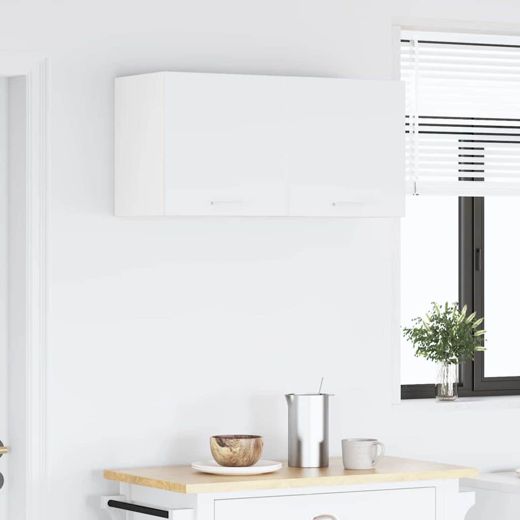 Hengende skap med dør 2 pcs Hvit 40 x 31 x 40 cm Konstruert tre