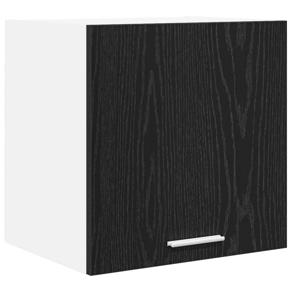 Hengende skap med dør 2 pcs Svart eik og hvit 40 x 31 x 40 cm