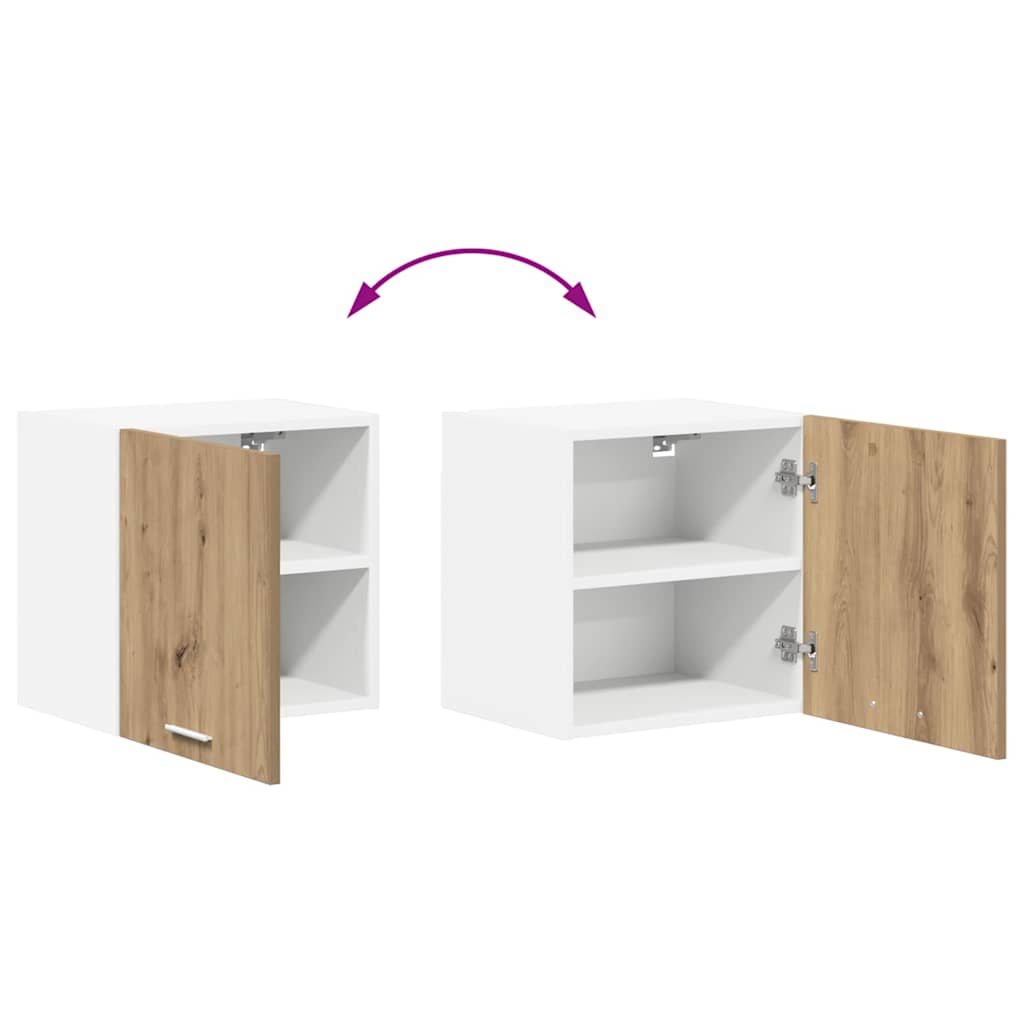 Hengende skap med lagring Artisan eik og hvit 40 x 31 x 40 cm