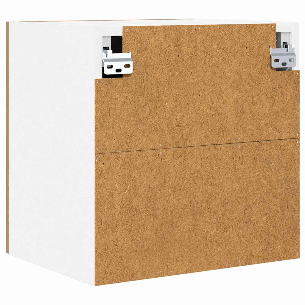Hengende skap med dør 2 pcs Artisan eik og hvit 40 x 31 x 40 cm