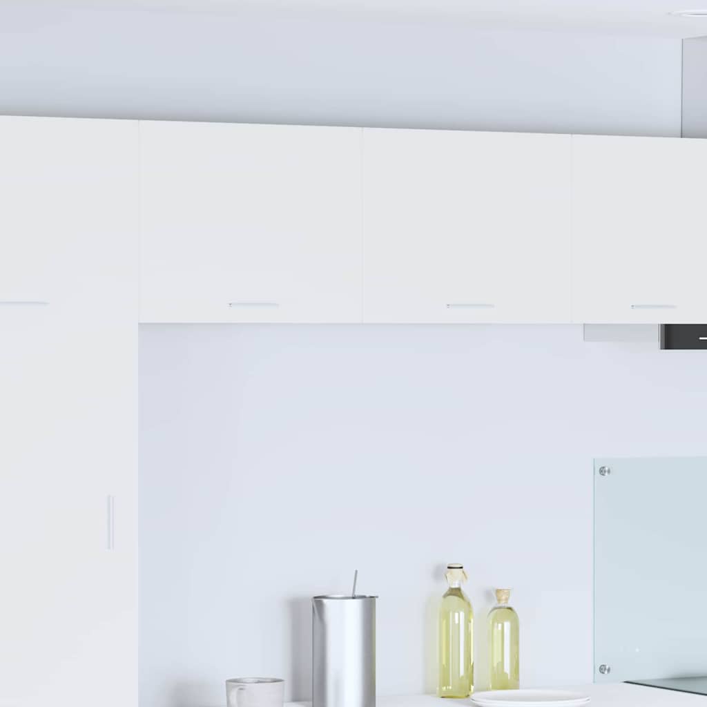 Hengende skap med dør 2 pcs Hvit 50 x 31 x 40 cm Konstruert tre