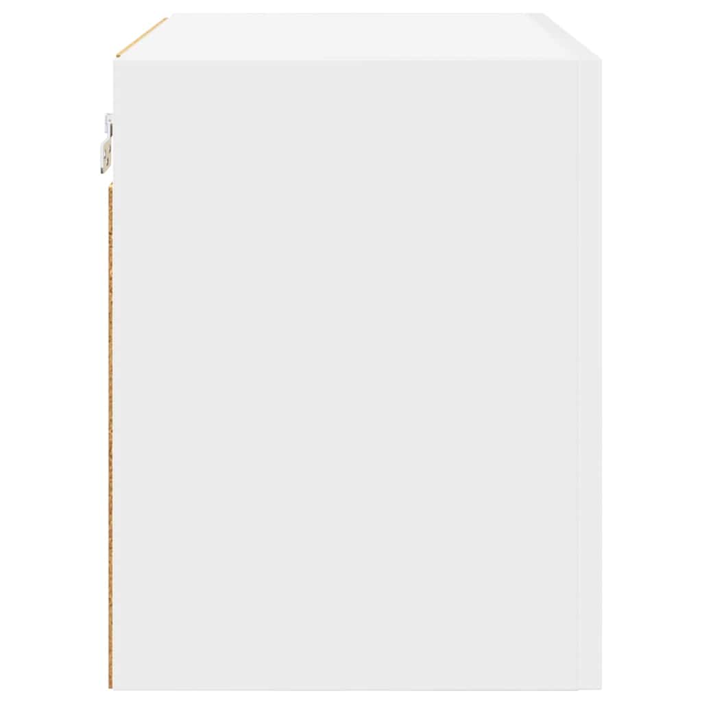 Hengende skap med dør 2 pcs Hvit 50 x 31 x 40 cm Konstruert tre