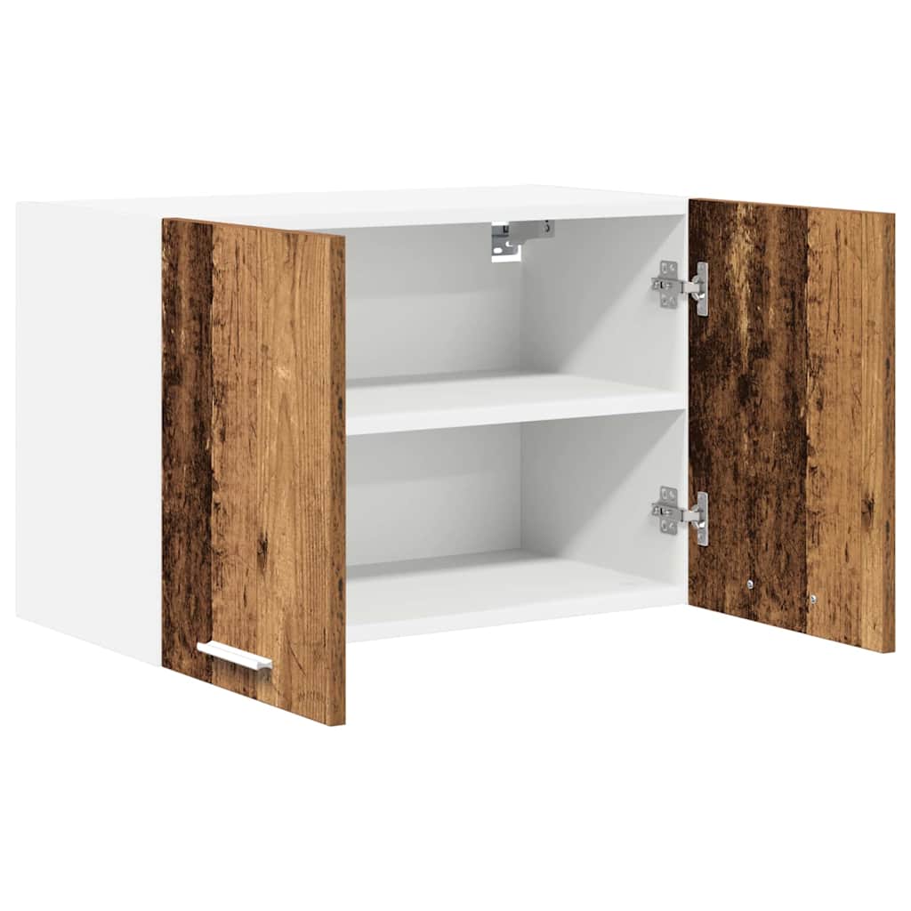 Hengende skap 2 pcs Gammel treverk og hvit 60 x 31 x 40 cm