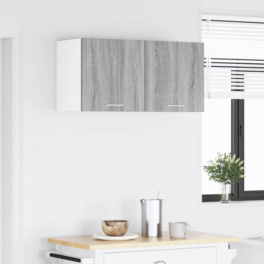 Hengende skap med dør Grå Sonoma 80 x 31 x 40 cm Konstruert tre