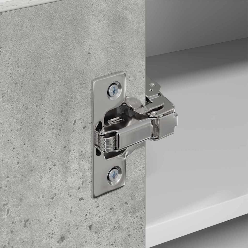 Hengende skap Betonggrå og hvit 57 x 57 x 40 cm Konstruert tre