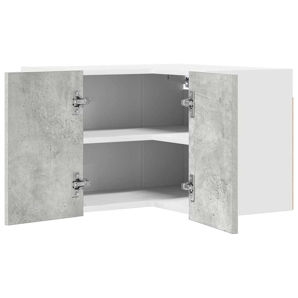 Hengende skap Betonggrå og hvit 57 x 57 x 40 cm Konstruert tre