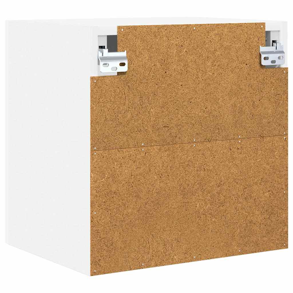 Hengende skap med dør 2 pcs Hvit 40 x 31 x 40 cm Konstruert tre