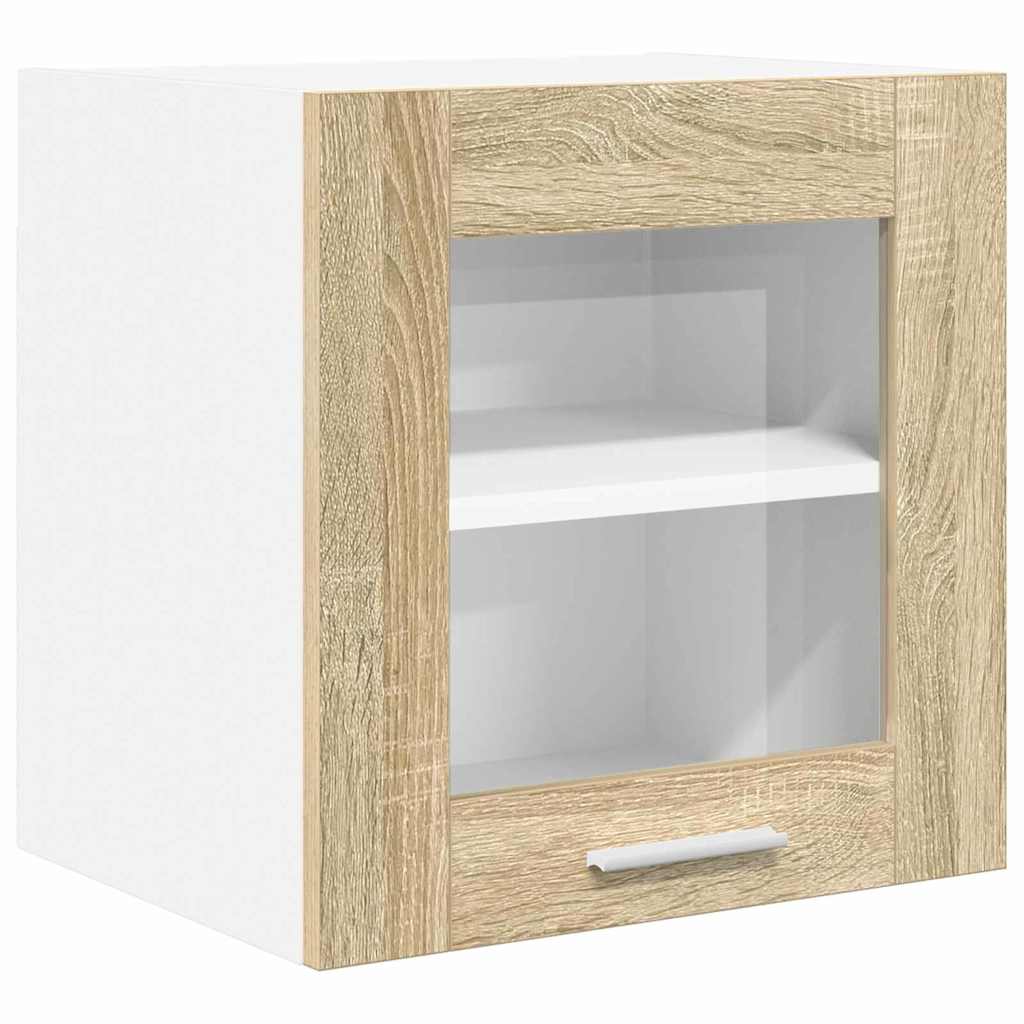 Hengende skap 2 pcs Sonoma eik 40 x 31 x 40 cm Konstruert tre