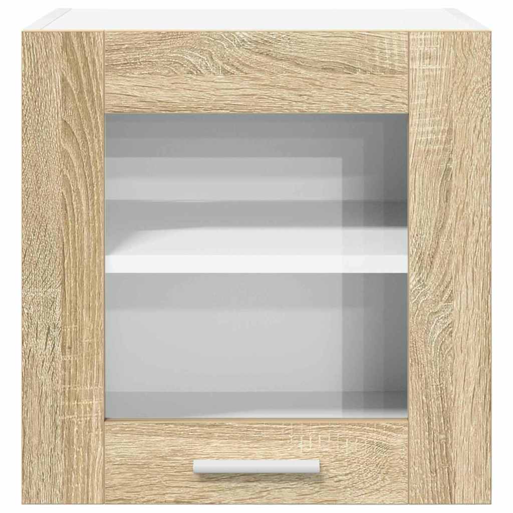 Hengende skap 2 pcs Sonoma eik 40 x 31 x 40 cm Konstruert tre