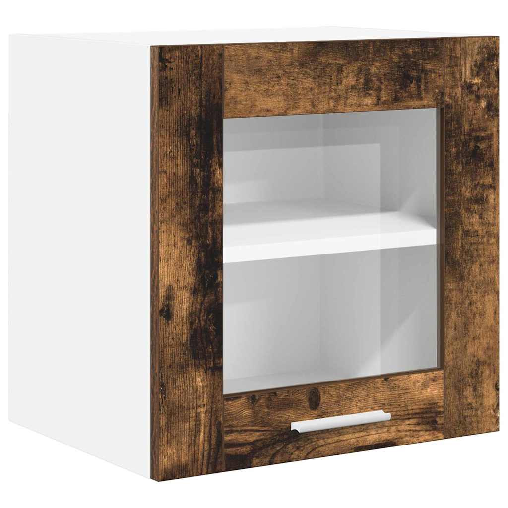 Hengende skap 2 pcs Røkt eik 40 x 31 x 40 cm Konstruert tre