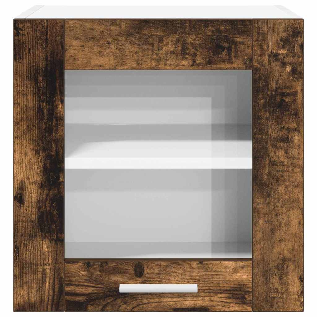 Hengende skap 2 pcs Røkt eik 40 x 31 x 40 cm Konstruert tre