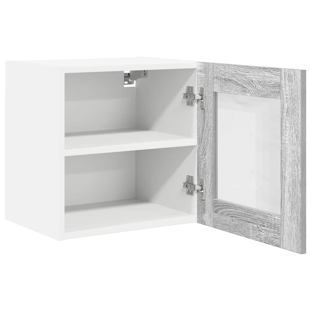 Hengende skap 2 pcs Grå Sonoma 40 x 31 x 40 cm Konstruert tre