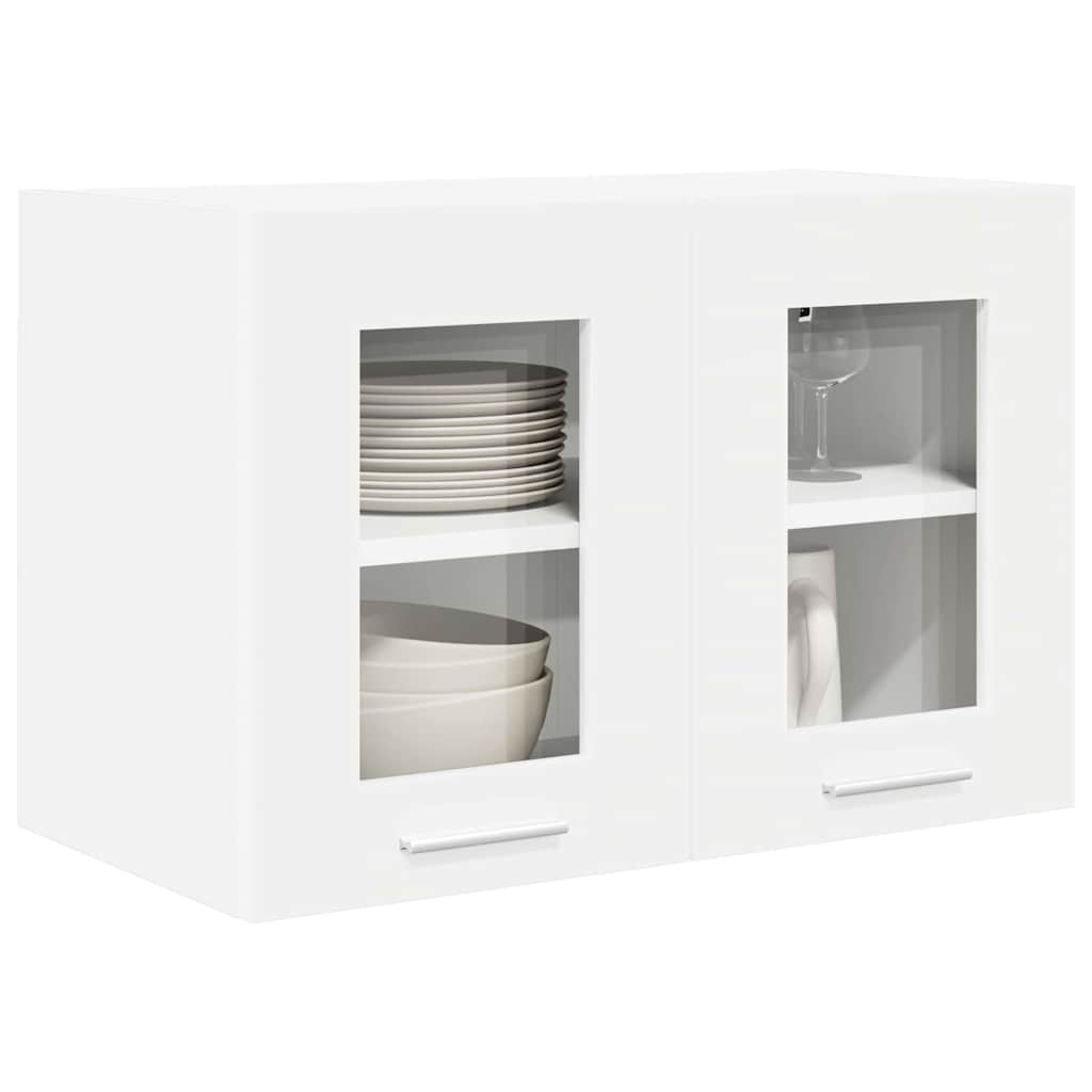 Hengende skap med dør 2 pcs Hvit 60 x 31 x 40 cm Konstruert tre