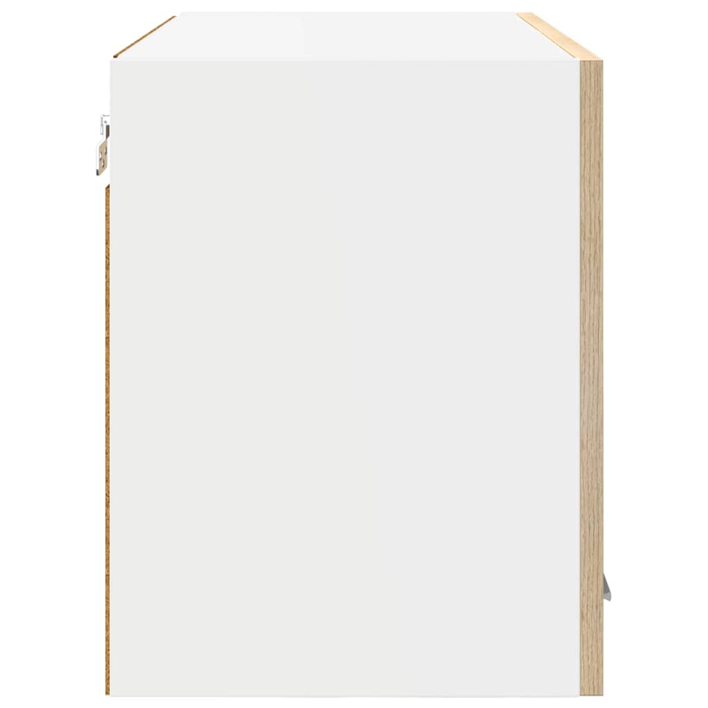Hengende skap 2 pcs Sonoma eik 60 x 31 x 40 cm Konstruert tre