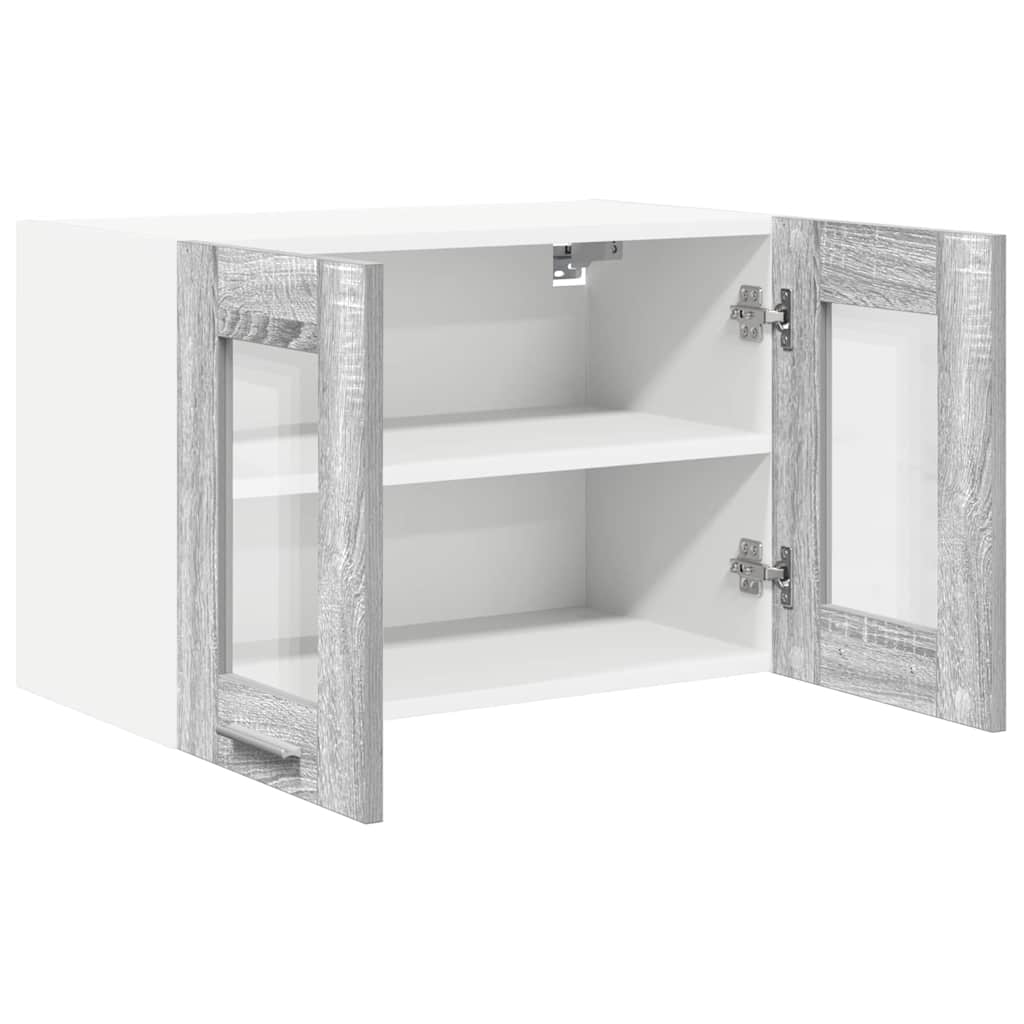 Hengende skap 2 pcs Grå Sonoma 60 x 31 x 40 cm Konstruert tre