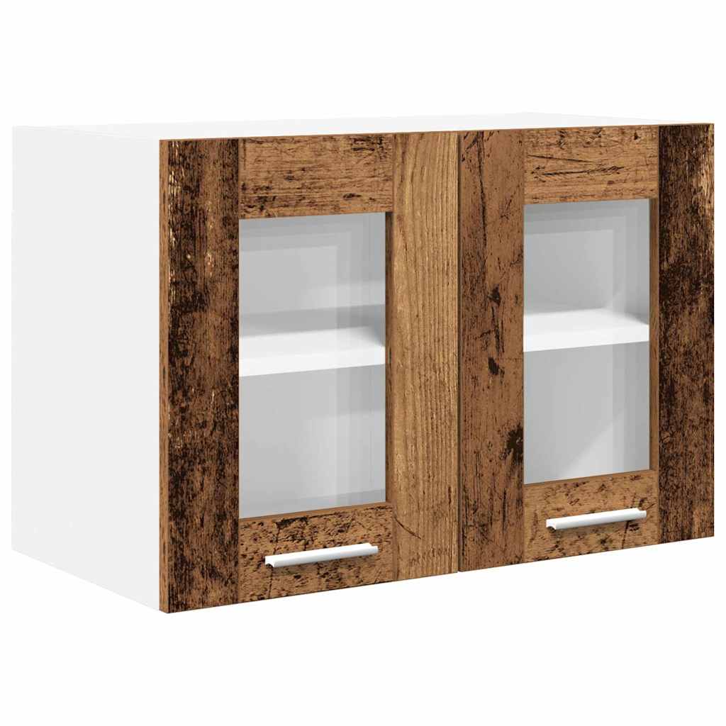 Hengende skap 2 pcs Gammelt tre 60 x 31 x 40 cm Konstruert tre