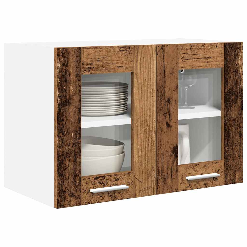 Hengende skap 2 pcs Gammelt tre 60 x 31 x 40 cm Konstruert tre