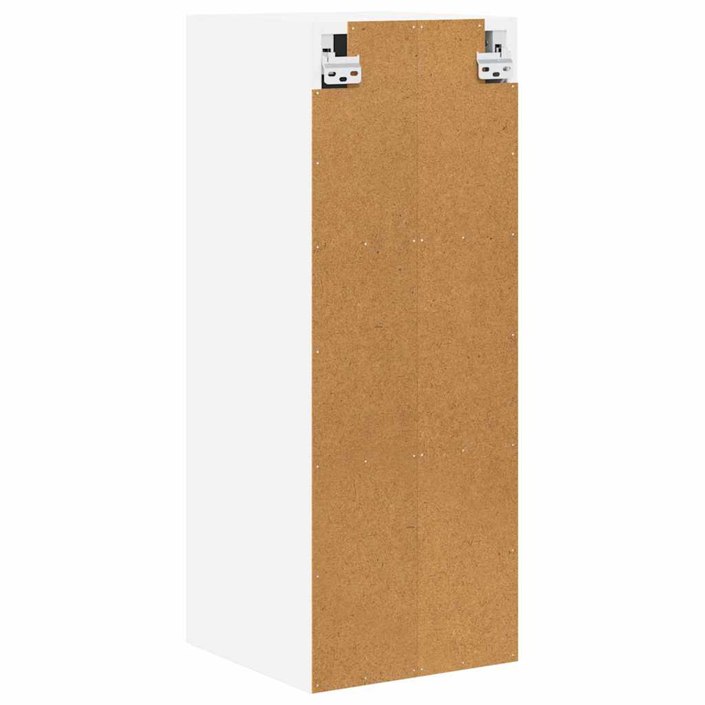 Hengende skap med dør 2 pcs Hvit 30 x 31 x 80 cm Konstruert tre