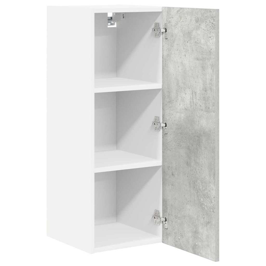 Hengende skap Betonggrå og hvit 30 x 31 x 80 cm Konstruert tre