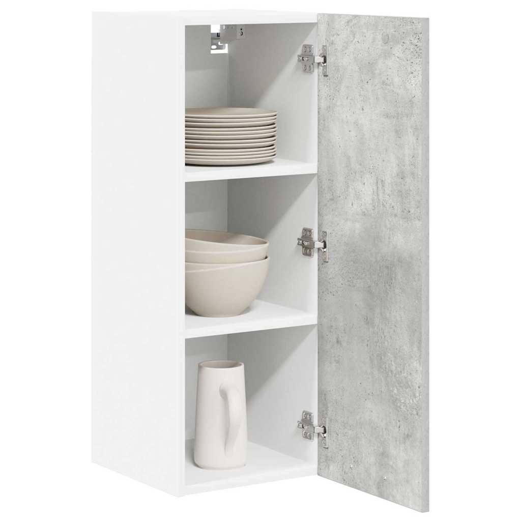 Hengende skap Betonggrå og hvit 30 x 31 x 80 cm Konstruert tre