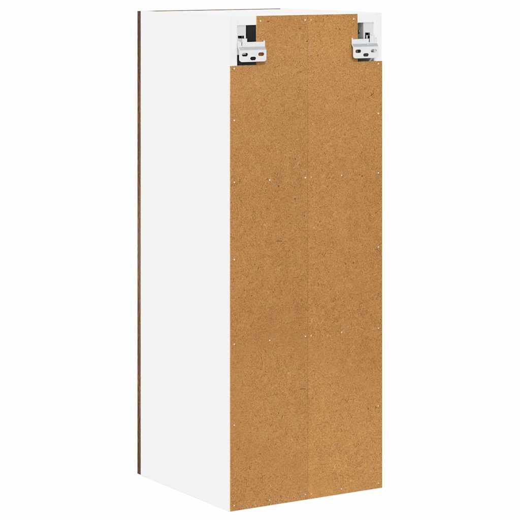 Hengende skap Røkt eik og hvit 30 x 31 x 80 cm Konstruert tre