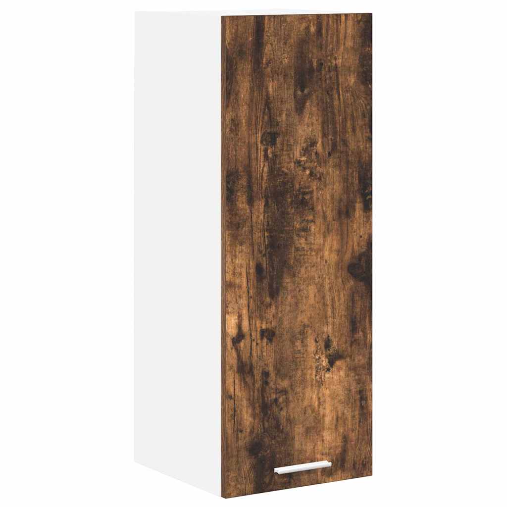 Hengende skap Riga 2 pcs Røkt eik og hvit 30 x 31 x 80 cm