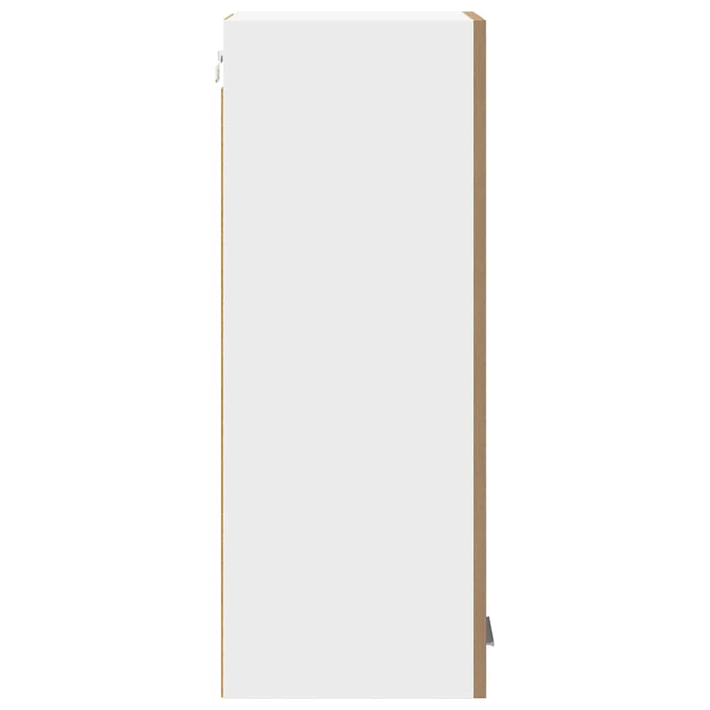Hengende skap med dør 2 pcs Artisan eik og hvit 30 x 31 x 80 cm