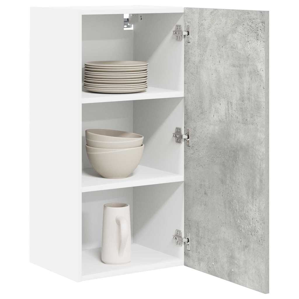 Hengende skap Betonggrå og hvit 40 x 31 x 80 cm Konstruert tre