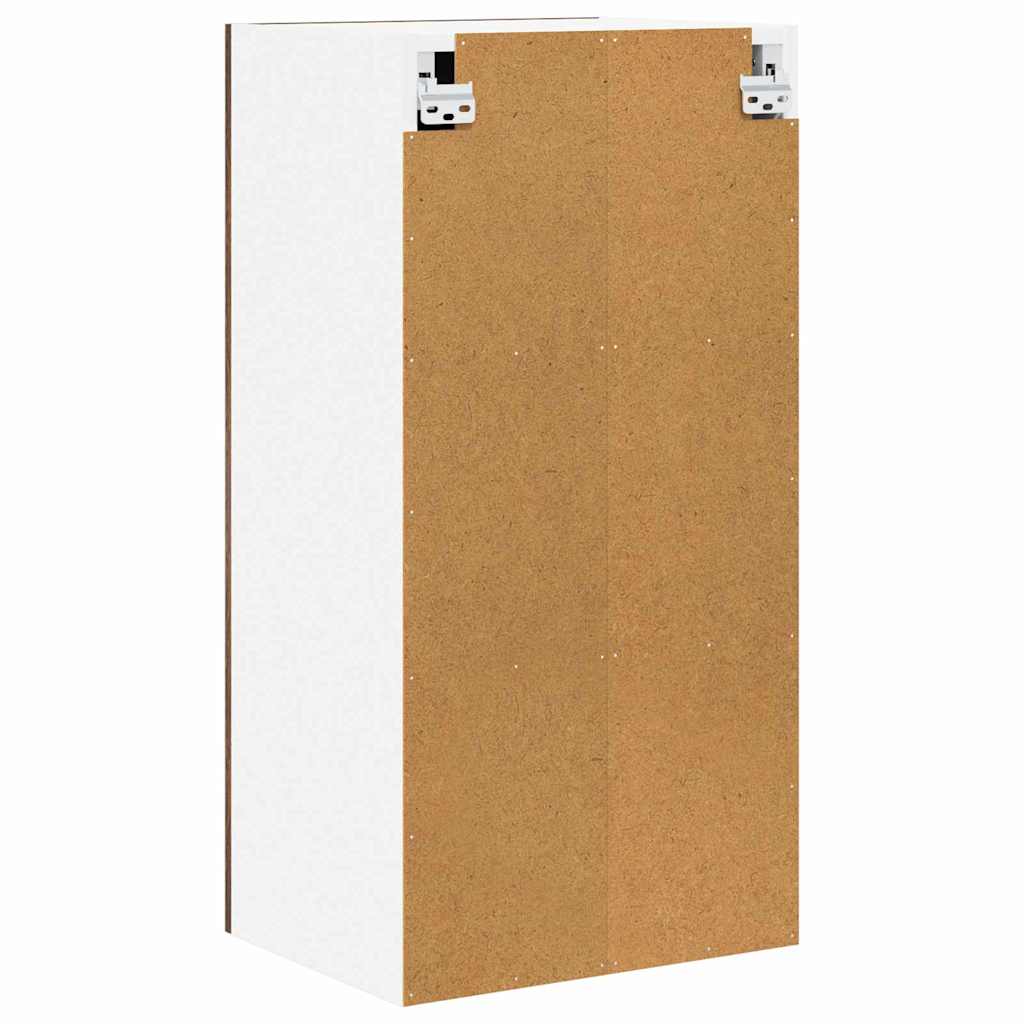 Hengende skap Røkt eik og hvit 40 x 31 x 80 cm Konstruert tre