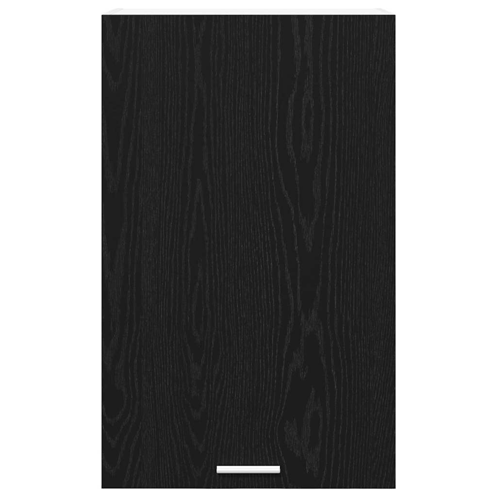 Hengende skap Svart eik og hvit 50 x 31 x 80 cm Konstruert tre