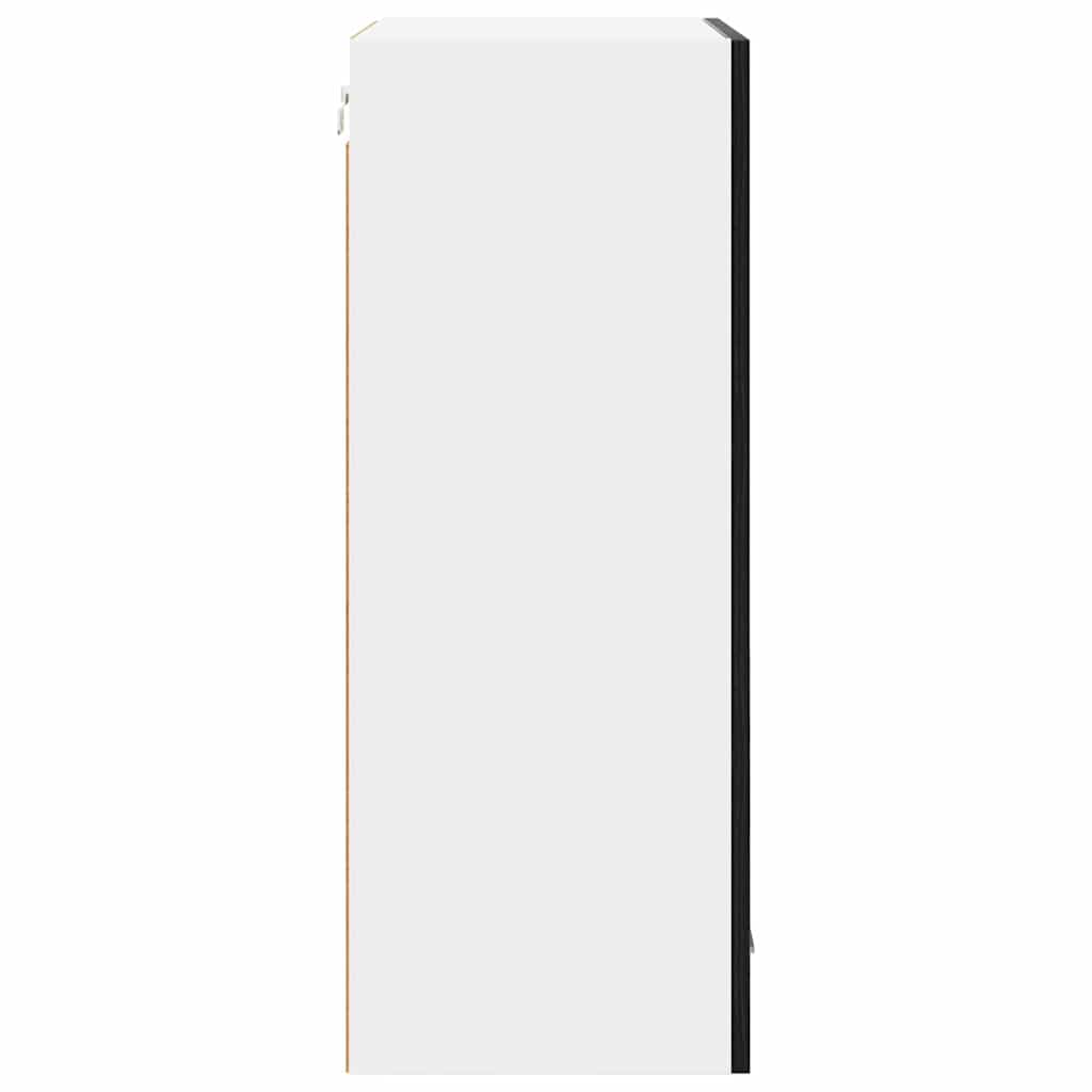 Hengende skap Svart eik og hvit 50 x 31 x 80 cm Konstruert tre