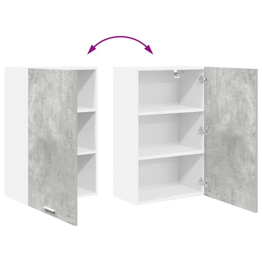 Hengende skap Betonggrå og hvit 50 x 31 x 80 cm Konstruert tre