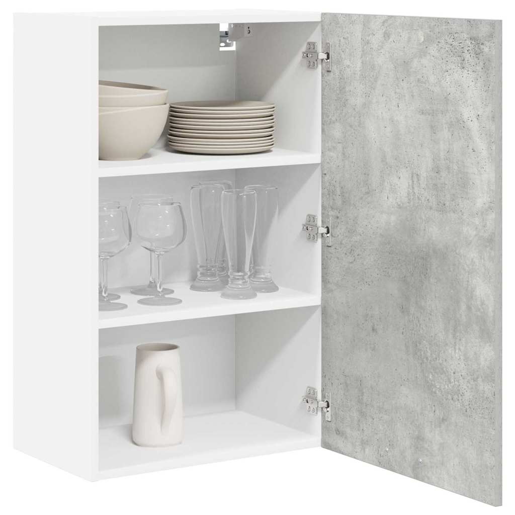 Hengende skap Betonggrå og hvit 50 x 31 x 80 cm Konstruert tre