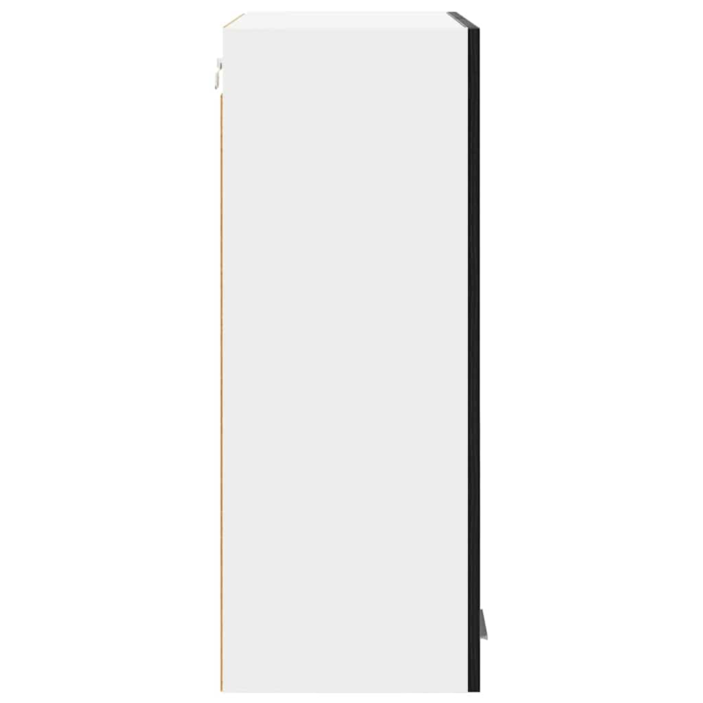Hengende skap med dør Svart Eik 60 x 31 x 80 cm Konstruert tre