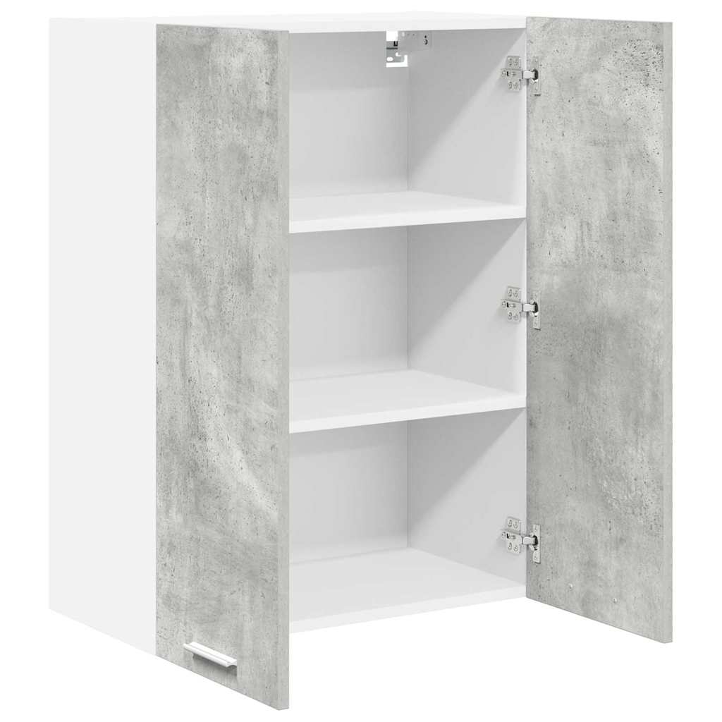 Hengende skap med dør Betonggrå 60 x 31 x 80 cm Konstruert tre
