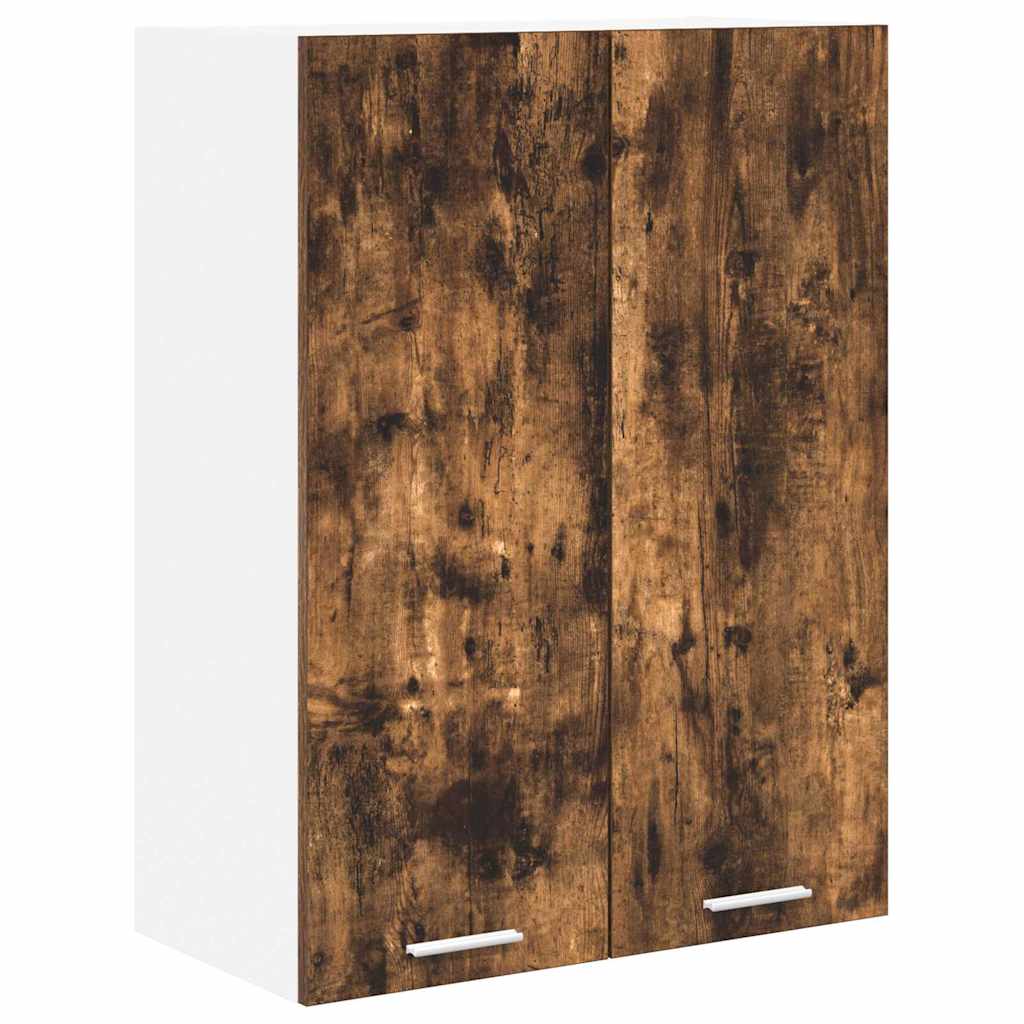 Hengende skap med dør Røkt eik 60 x 31 x 80 cm Konstruert tre