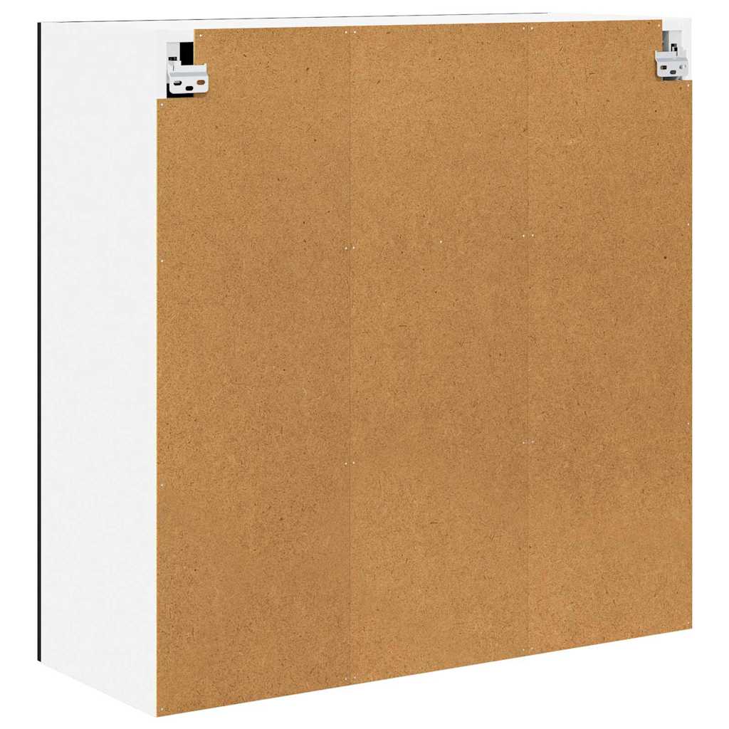 Hengende skap med dør Svart Eik 80 x 31 x 80 cm Konstruert tre