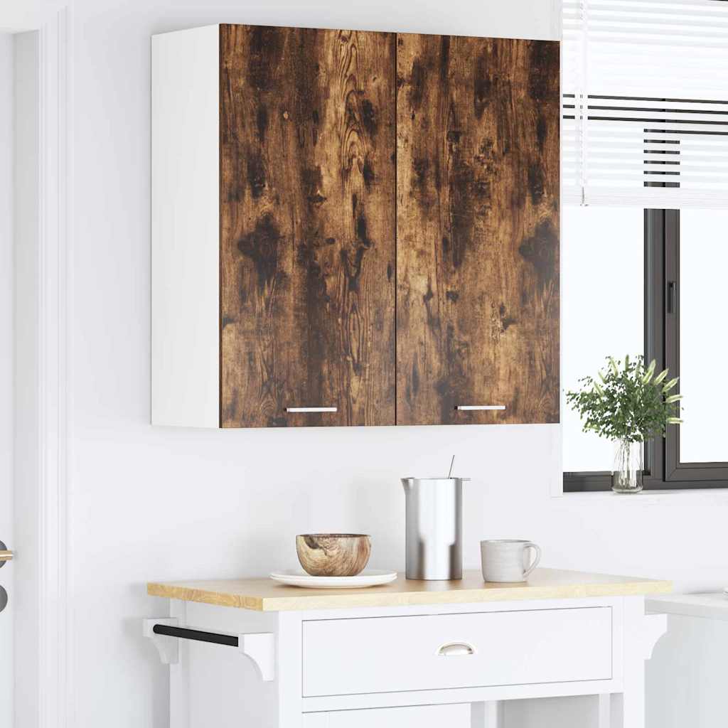 Hengende skap Riga Røkt eik 80 x 31 x 80 cm Konstruert tre