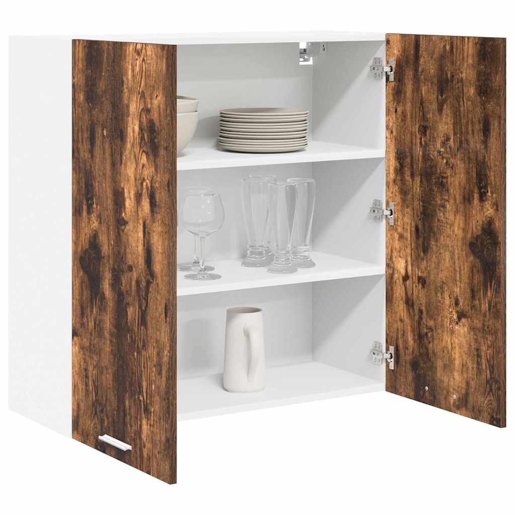 Hengende skap Riga Røkt eik 80 x 31 x 80 cm Konstruert tre