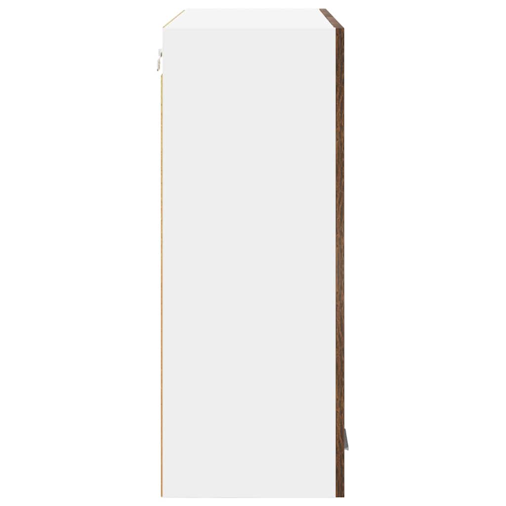 Hengende skap Riga Røkt eik 80 x 31 x 80 cm Konstruert tre