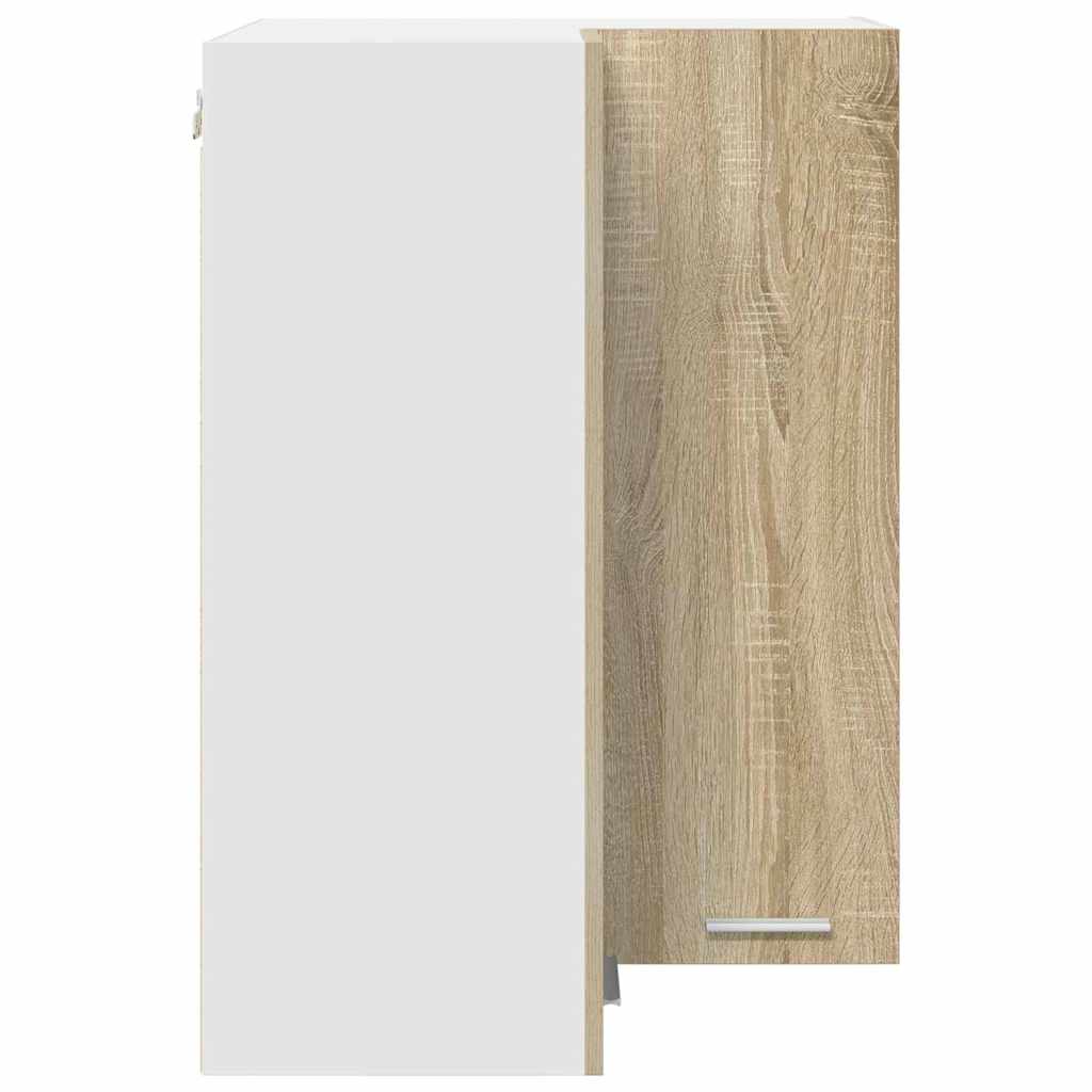 Hengende skap Sonoma eik og hvit 57 x 57 x 80 cm Konstruert tre