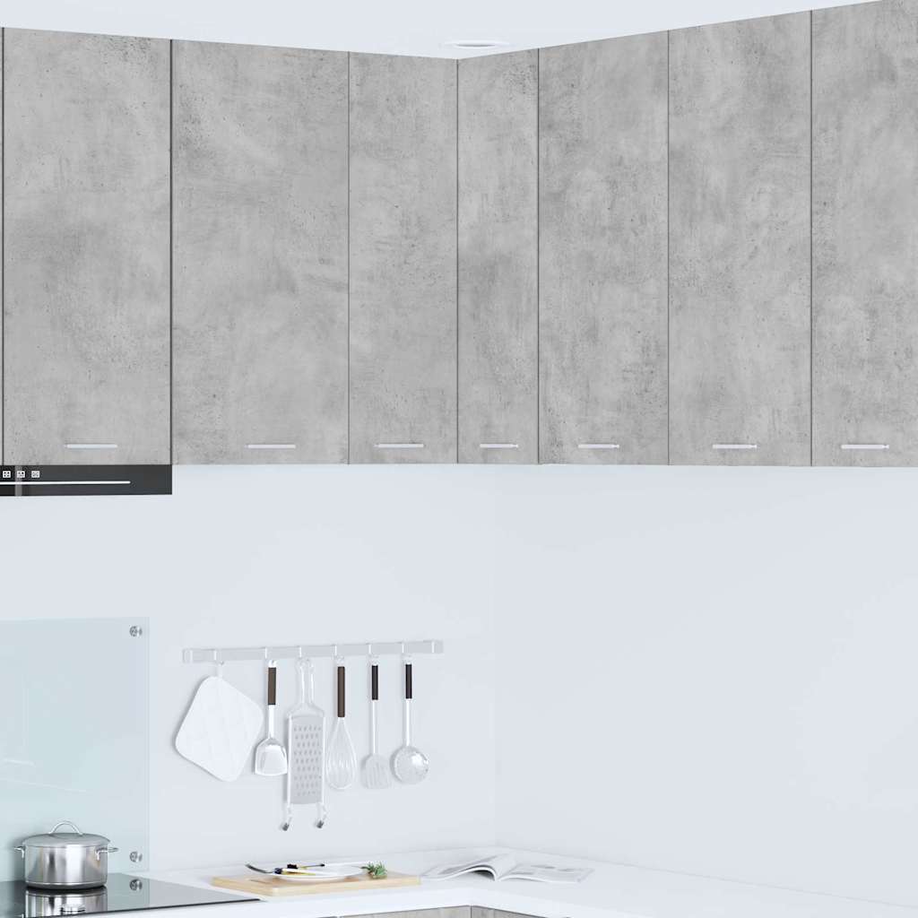 Hengende skap Betonggrå og hvit 57 x 57 x 80 cm Konstruert tre