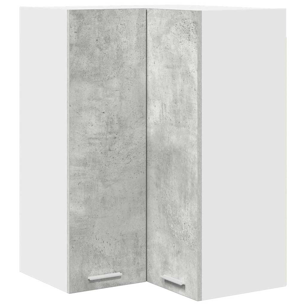 Hengende skap Betonggrå og hvit 57 x 57 x 80 cm Konstruert tre