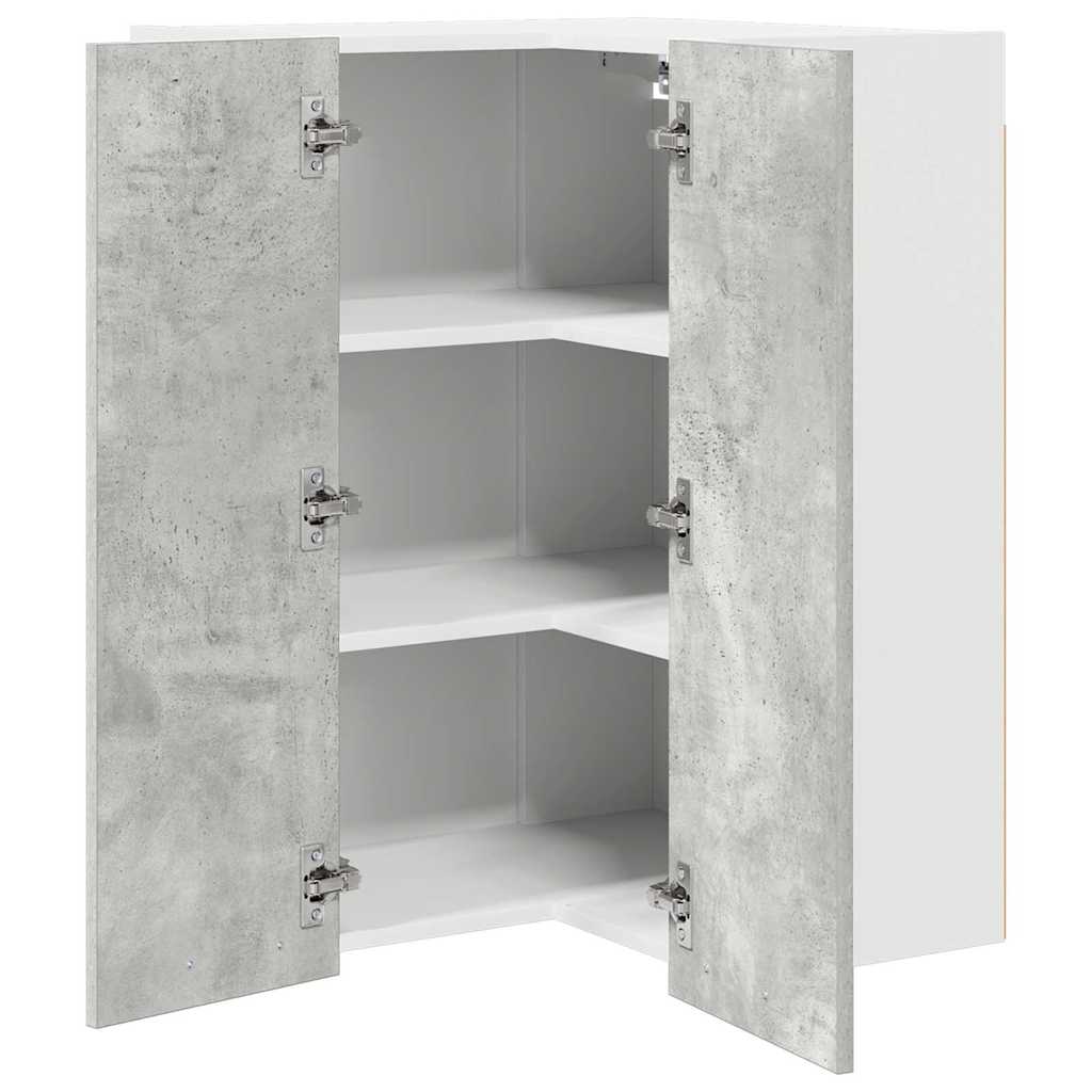 Hengende skap Betonggrå og hvit 57 x 57 x 80 cm Konstruert tre