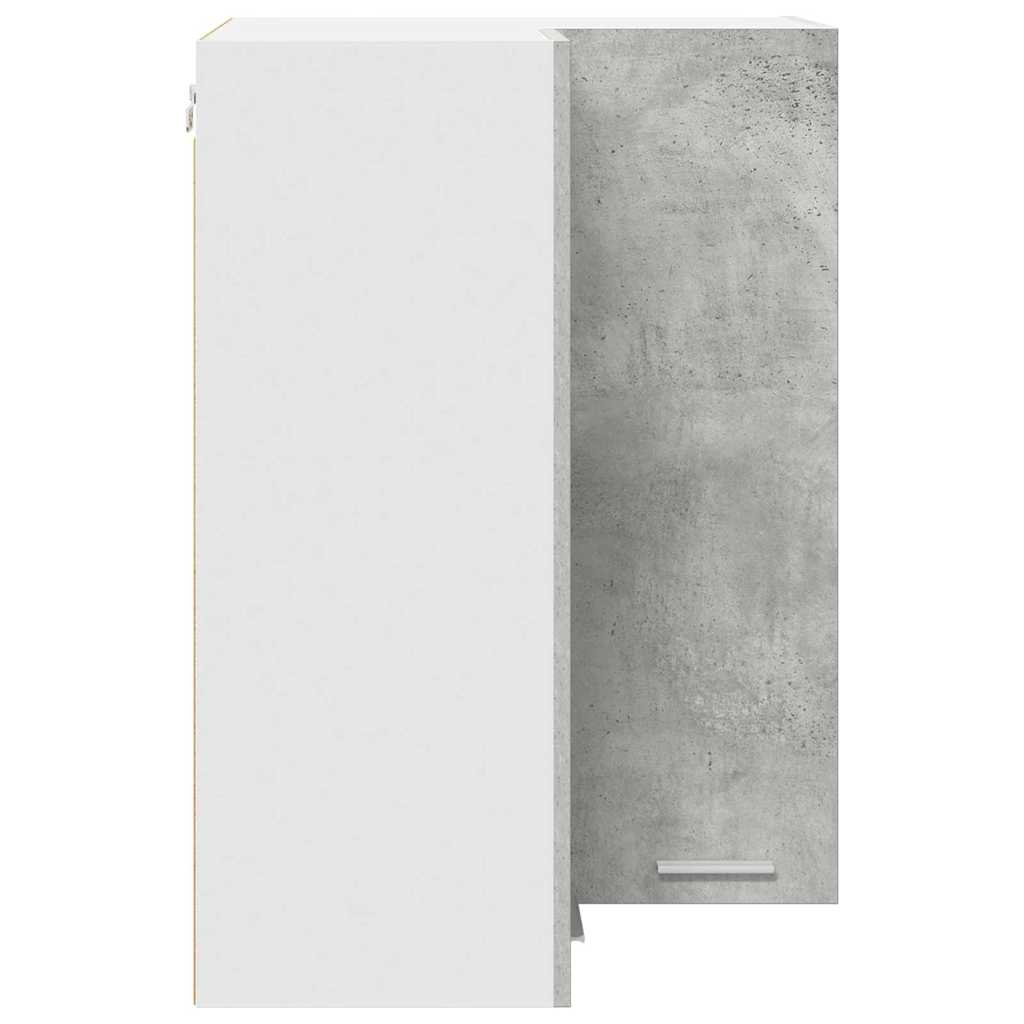 Hengende skap Betonggrå og hvit 57 x 57 x 80 cm Konstruert tre