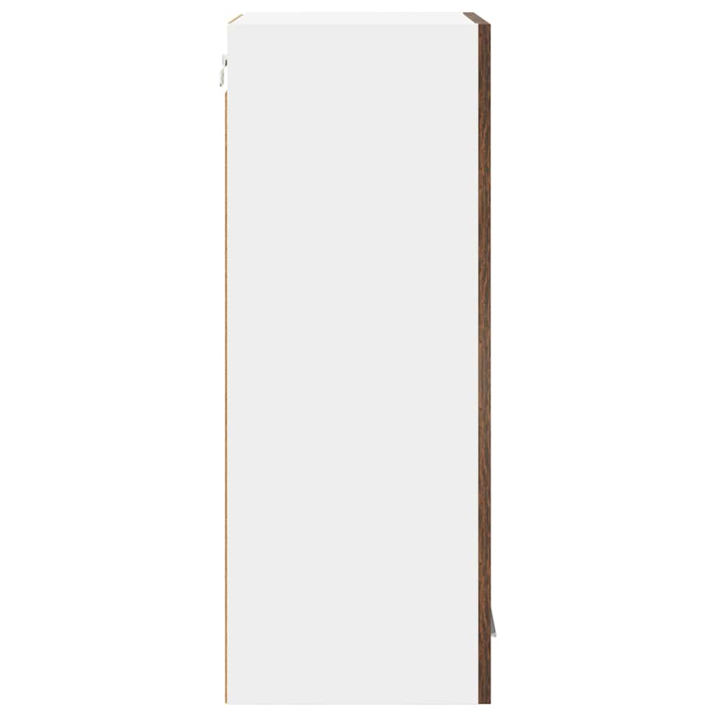 Hengende skap 2 pcs Røkt eik 40 x 31 x 80 cm Konstruert tre