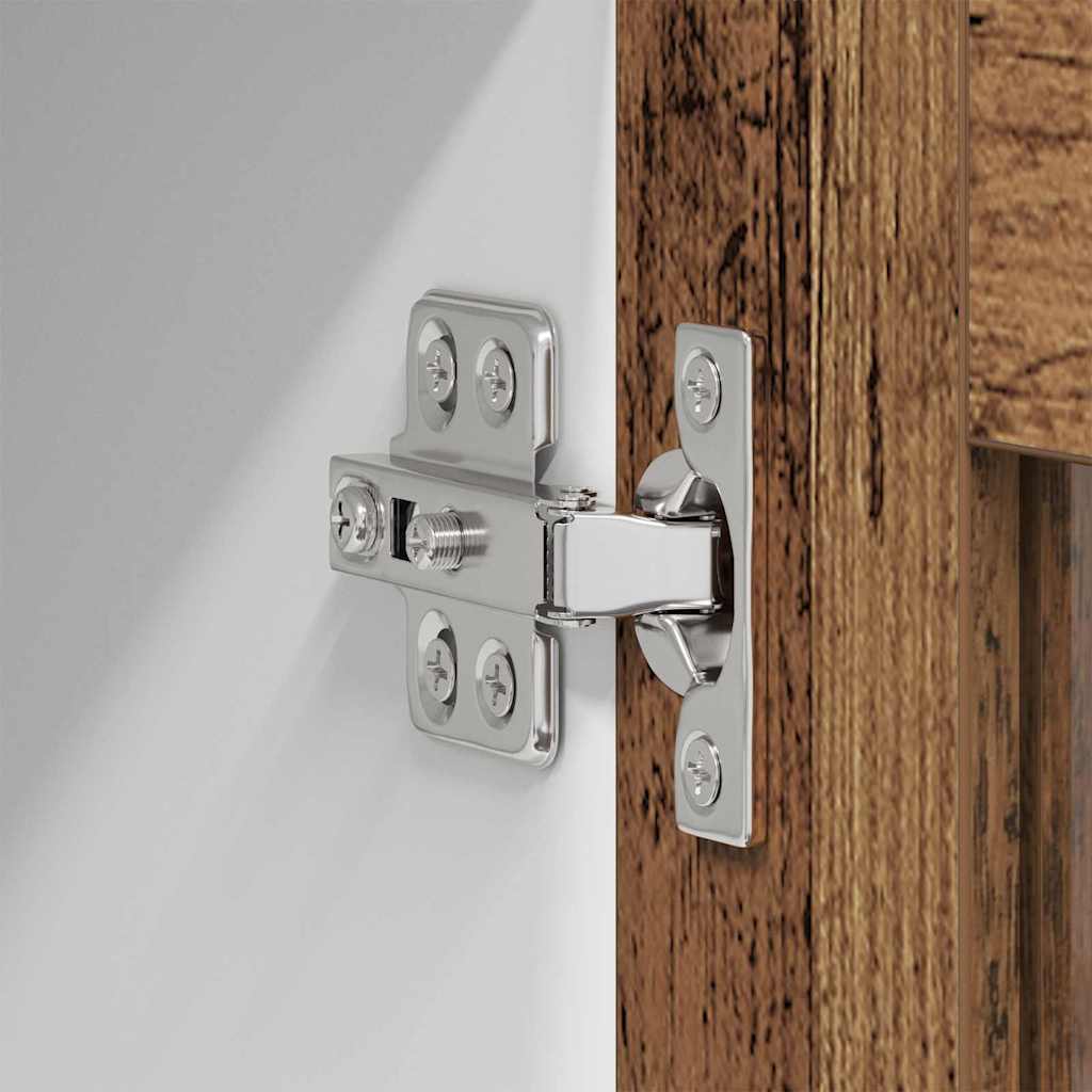 Hengende skap 2 pcs Gammelt tre 40 x 31 x 80 cm Konstruert tre