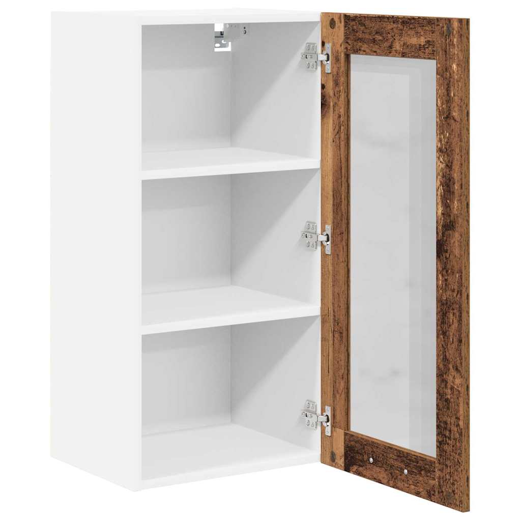 Hengende skap 2 pcs Gammelt tre 40 x 31 x 80 cm Konstruert tre