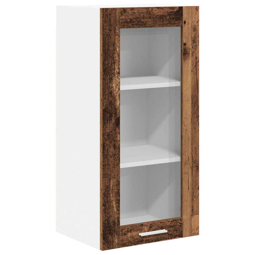 Hengende skap 2 pcs Gammelt tre 40 x 31 x 80 cm Konstruert tre