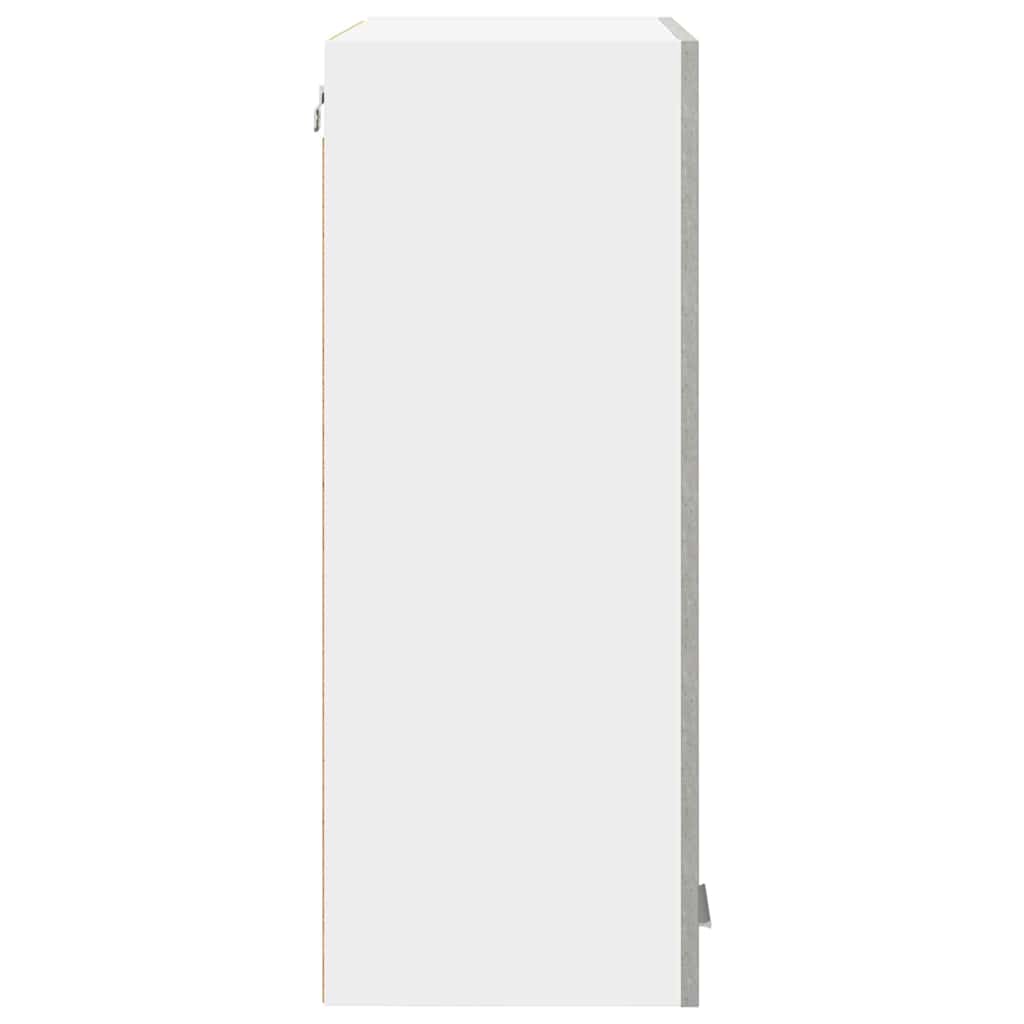 Hengende skap med dør Betonggrå 60 x 31 x 80 cm Konstruert tre